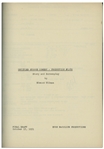 Moe Howard's 27pp. Script Dated October 1951 for The Three Stooges Film ''Listen, Judge'' -- With 6 Extra Pages of Shot Lists & Call Sheets -- Very Good Plus Condition